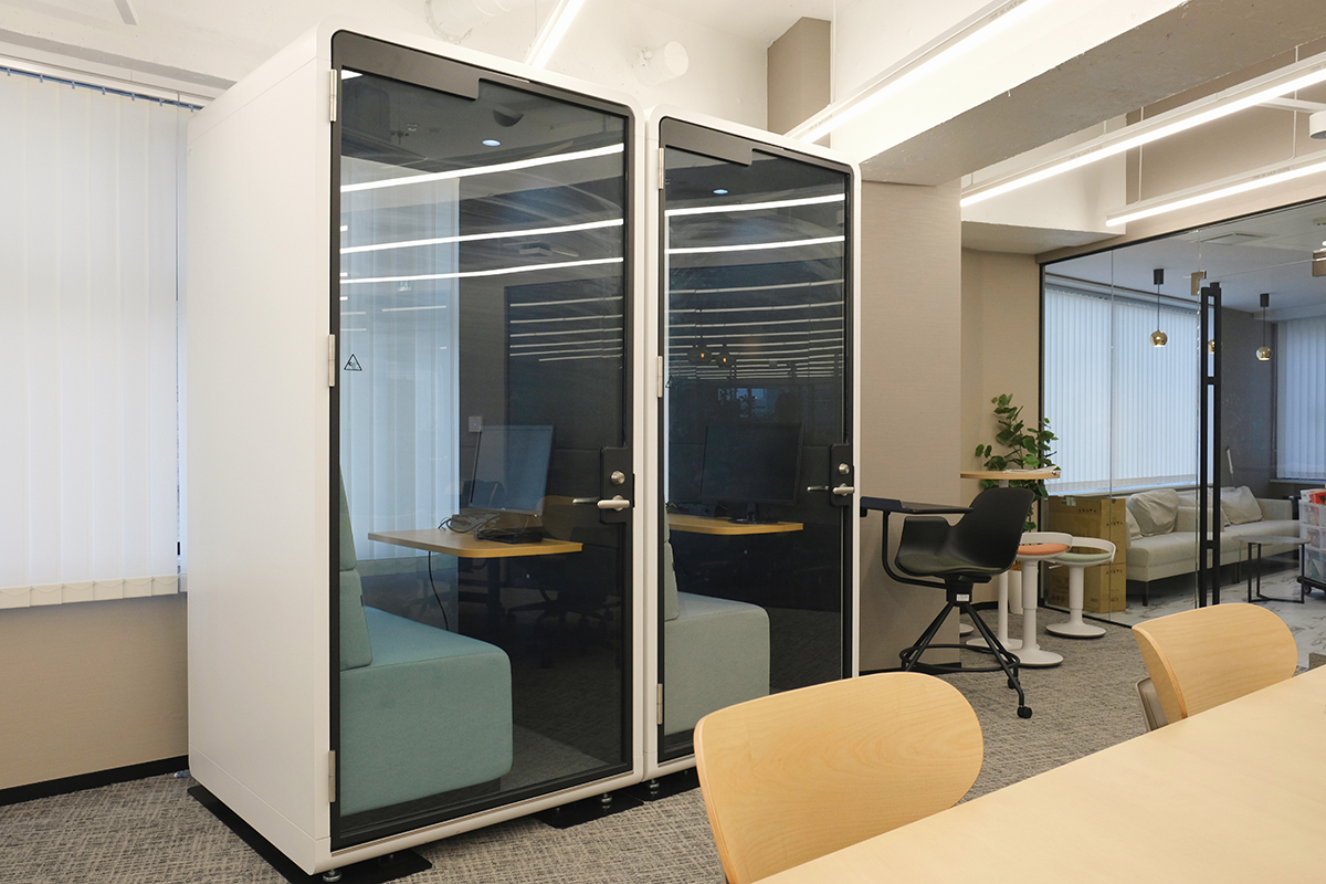 株式会社ブレイン・ラボ オフィス紹介 ワークポッド（オフィス用個室ブース）